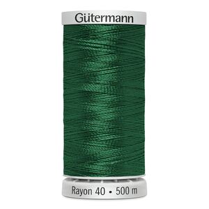 Gutermann Rayon 40 #1079 EMERALD GREEN, 500m Machine Embroidery Thread