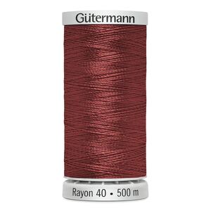 Gutermann Rayon 40 #1081 BRICK, 500m Machine Embroidery Thread