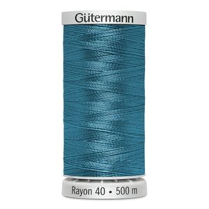 Gutermann Rayon 40 #1090 DEEP PEACOCK, 500m Machine Embroidery Thread