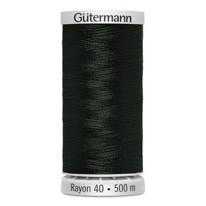 Gutermann Rayon 40 #1103 DARK KHAKI, 500m Machine Embroidery Thread