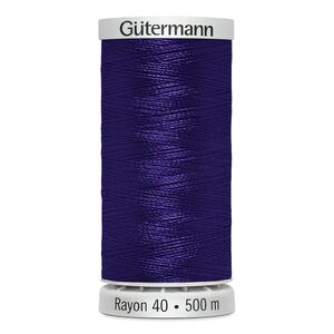 Gutermann Rayon 40 #1112 ROYAL PURPLE, 500m Machine Embroidery Thread