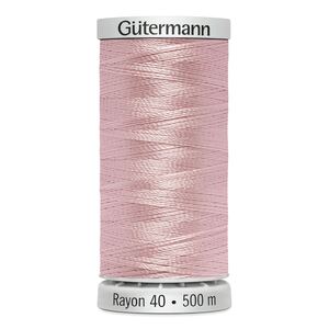 Gutermann Rayon 40 #1120 PALE PINK, 500m Machine Embroidery Thread