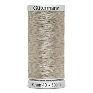 Gutermann Rayon 40 #1127 MEDIUM ECRU, 500m Machine Embroidery Thread