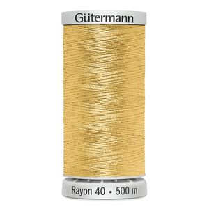 Gutermann Rayon 40 #1135 PASTEL YELLOW, 500m Machine Embroidery Thread