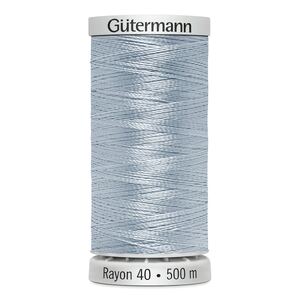 Gutermann Rayon 40 #1151 POWDER TINT BLUE, 500m Machine Embroidery Thread