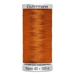 Gutermann Rayon 40 #1168 TRUE ORANGE, 500m Machine Embroidery Thread