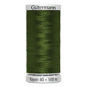 Gutermann Rayon 40 #1176 MEDIUM AVACADO GREEN, 500m Machine Embroidery Thread