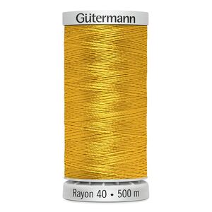 Gutermann Rayon 40 #1185 GOLDEN YELLOW, 500m Machine Embroidery Thread