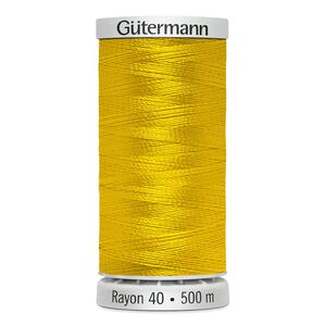 Gutermann Rayon 40 #1187 MIMOSA YELLOW, 500m Machine Embroidery Thread