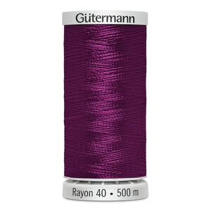 Gutermann Rayon 40 #1192 FUCHSIA, 500m Machine Embroidery Thread