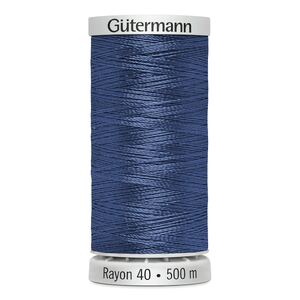 Gutermann Rayon 40 #1198 DUSTY NAVY, 500m Machine Embroidery Thread