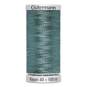 Gutermann Rayon 40 #1205 MEDIUM JADE, 500m Machine Embroidery Thread