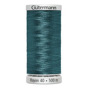 Gutermann Rayon 40 #1206 DARK JADE, 500m Machine Embroidery Thread