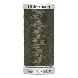 Gutermann Rayon 40 #1212 KHAKI, 500m Machine Embroidery Thread