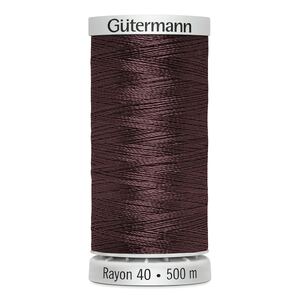 Gutermann Rayon 40 #1214, MEDIUM CHESTNUT, 500m Machine Embroidery Thread