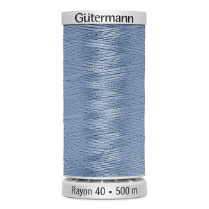 Gutermann Rayon 40 #1222 LIGHT BABY BLUE, 500m Machine Embroidery Thread