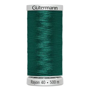 Gutermann Rayon 40 #1230 DARK TEAL, 500m Machine Embroidery Thread