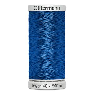 Gutermann Rayon 40 #1253 DARK SAPPHIRE, 500m Machine Embroidery Thread