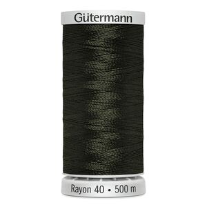 Gutermann Rayon 40 #1272 HEDGE GREEN, 500m Machine Embroidery Thread