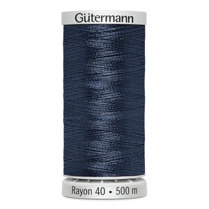 Gutermann Rayon 40 #1283 SLATE GREY, 500m Machine Embroidery Thread