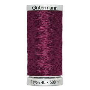 Gutermann Rayon 40 #1309 MAGENTA, 500m Machine Embroidery Thread