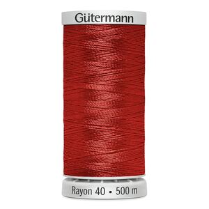 Gutermann Rayon 40 #1317 POPPY, 500m Machine Embroidery Thread