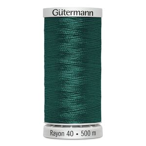 Gutermann Rayon 40 #1517 COACHMAN GREEN, 500m Machine Embroidery Thread