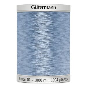 Gutermann Rayon 40 #1074 PALE POWDER BLUE, 1000m Machine Embroidery Thread