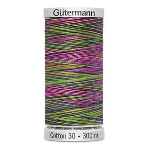 Gutermann Cotton 30 #4126 VARIEGATED 300m Embroidery &amp; Quilting Thread