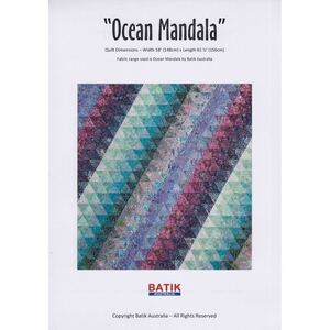 Batik Australia Applique Pattern, Ocean Mandala