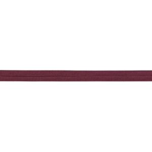 CLARET 12mm Polycotton Standard (Single Fold) Bias Binding, Sold by the Metre