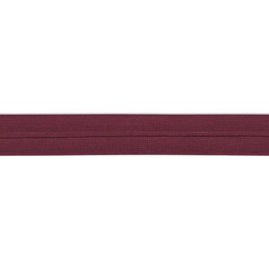 CLARET 25mm Polycotton Standard (Single Fold) Bias Binding, Sold by the Metre