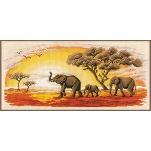 Vervaco ELEPHANTS Counted Cross Stitch Kit PN-0002317