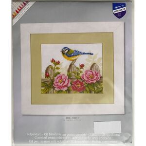 Vervaco BIRDS &amp; BLOSSOMS Counted Cross Stitch Kit PN-0011900