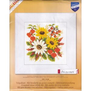 Vervaco SUNFLOWER &amp; PHYSALIS Counted Cross Stitch Kit PN-0011908