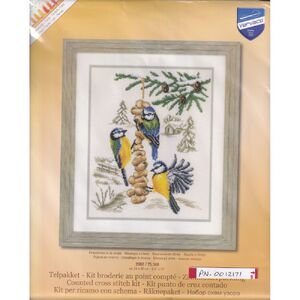 Vervaco BLUETITS IN WINTER Counted Cross Stitch Kit PN-0012171