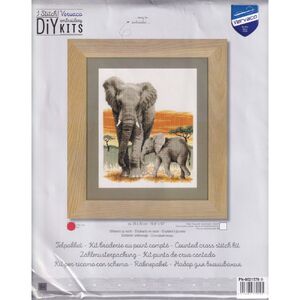 Vervaco ELEPHANT&quot;S JOURNEY Counted Cross Stitch Kit PN-0021576