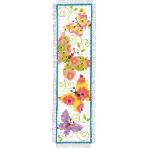 Vervaco BUTTERFLIES FLAPPING Bookmark Counted Cross Stitch Kit PN-0021727