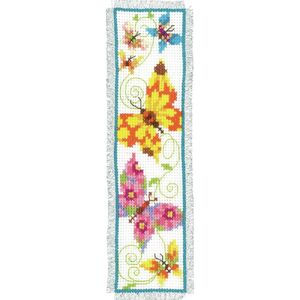 Vervaco BUTTERFLIES II, Bookmark Counted Cross Stitch Kit PN-0021728