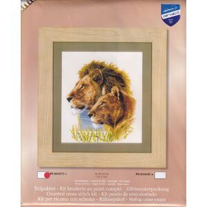 Vervaco LION COUPLE Counted Cross Stitch Kit PN-0143773