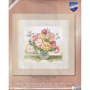 Vervaco ROSE BOUQUET Counted Cross Stitch Kit PN-0145028