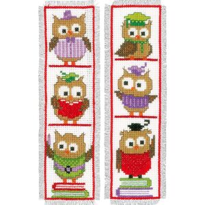 Vervaco CLEVER OWLS Bookmarks Counted Cross Stitch Kit PN-0147887