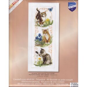 Vervaco CATS EXPLORING Counted Cross Stitch Kit PN-0148160