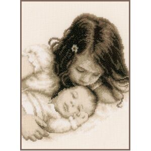 Vervaco BABY AND SISTER Counted Cross Stitch Kit PN-0148435