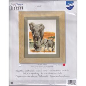 Vervaco ELEPHANT&quot;S JOURNEY Counted Cross Stitch Kit PN-0148480