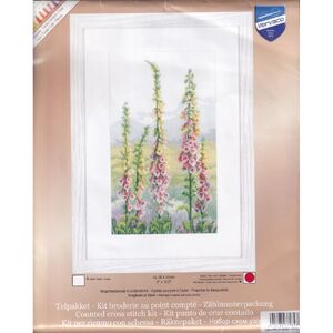 Vervaco FOXGLOVES AT DAWN Counted Cross Stitch Kit PN-0148481