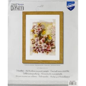 Vervaco CHIRPING ROBINS Counted Cross Stitch Kit PN-0149741