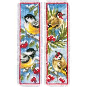 Vervaco BIRDS IN WINTER Bookmarks Counted Cross Stitch Kit PN-0151005