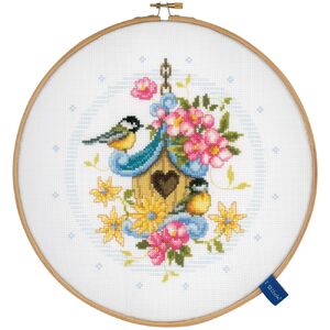 Vervaco OUR NEW BIRD HOUSE Counted Cross Stitch Kit PN-0151950