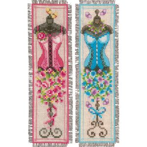 Vervaco VINTAGE MANNEQUINS Bookmarks Counted Cross Stitch Kit PN-0155785